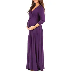 Для женщин беременных платье летние платье для беременных, для фотосессии леди Детские вечерние платья