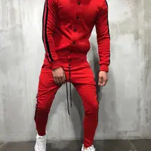 Стильный модный мужской облегающий костюм пэчворк с шапкой Длинные рукава карандаш брюки одежда в стиле кэжуал наряды