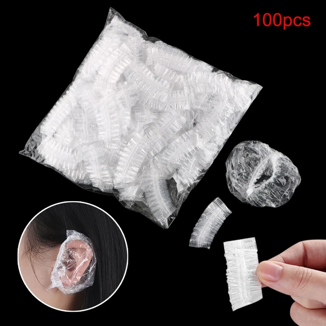 100 PCS Wasserdichte Transparente Ohrenschützer: Ohrenschutz