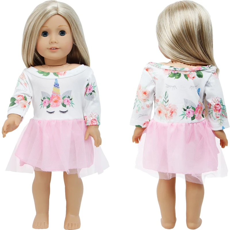 

Handmade Lace Dress Wedding Evening Party Gown Fashion Flower Skirt Clothes for American Girl Doll Dress Up Accessories DIY Toy