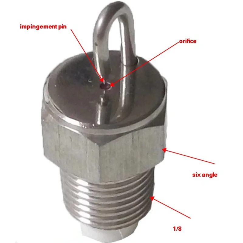 2 шт высокое давление ударное охлаждение мелкий туман рубиновые сопла, рубиновое отверстие водяной туман увлажнение impinge сопло с SS фильтром