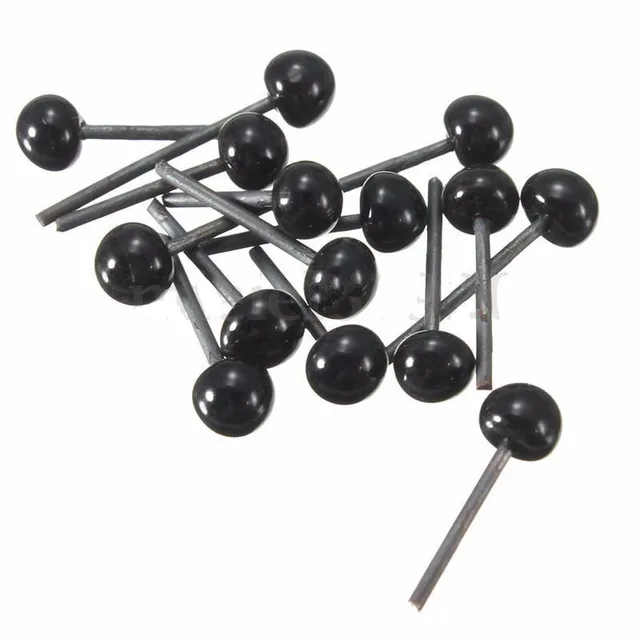 100 Pcs/bag Glass Eyes 2mm / 3mm / 4mm Needle Felting Bears Dog Cat Plush Stuff Animals Dolls DIY Black Eyes Dolls Accessories 3