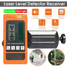 Лазерный нивелир детектор приемник для levelsure для Huepar Электронный выравнивания 2/5/12 вертикальных линий по горизонтали для красный/зеленый светильник