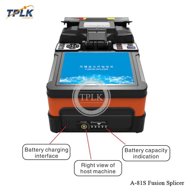 Лучшая цена A-81S полностью автоматическая оптоволоконной orange и зеленый FTTH волоконно-оптические сварочные Сращивание машина высокого качества
