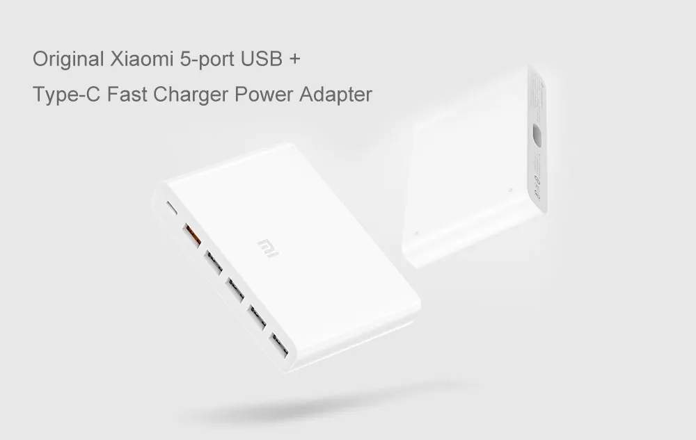 

Original Xiaomi 5 x USB-A 1 x USB-C 60W QC3.0 Fast Charging Adapter