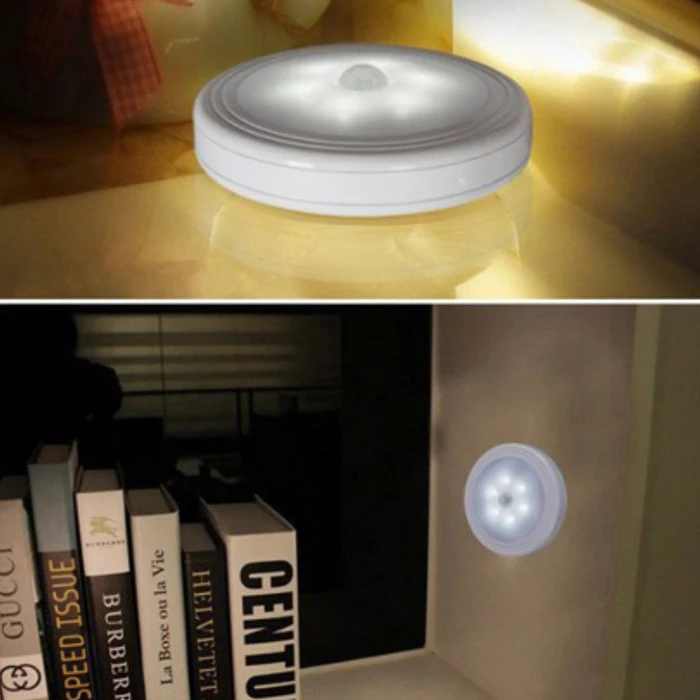 

Infrared PIR Motion Sensor 6 Led Night Light Wireless Detector Light Wall Lamp Light Auto On/Off Closet Battery Power