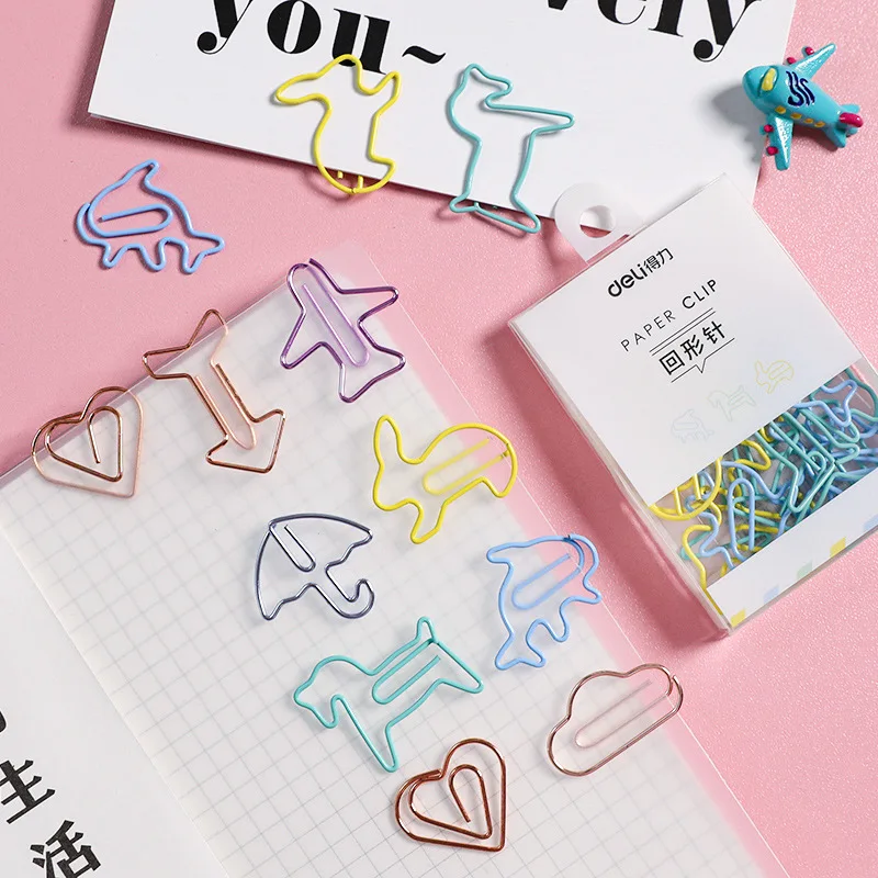 

SIXONE Lovely Paper Clip Originality Cartoon Colour Metal Clip Bookmark Mix To Work In An Office Stationery