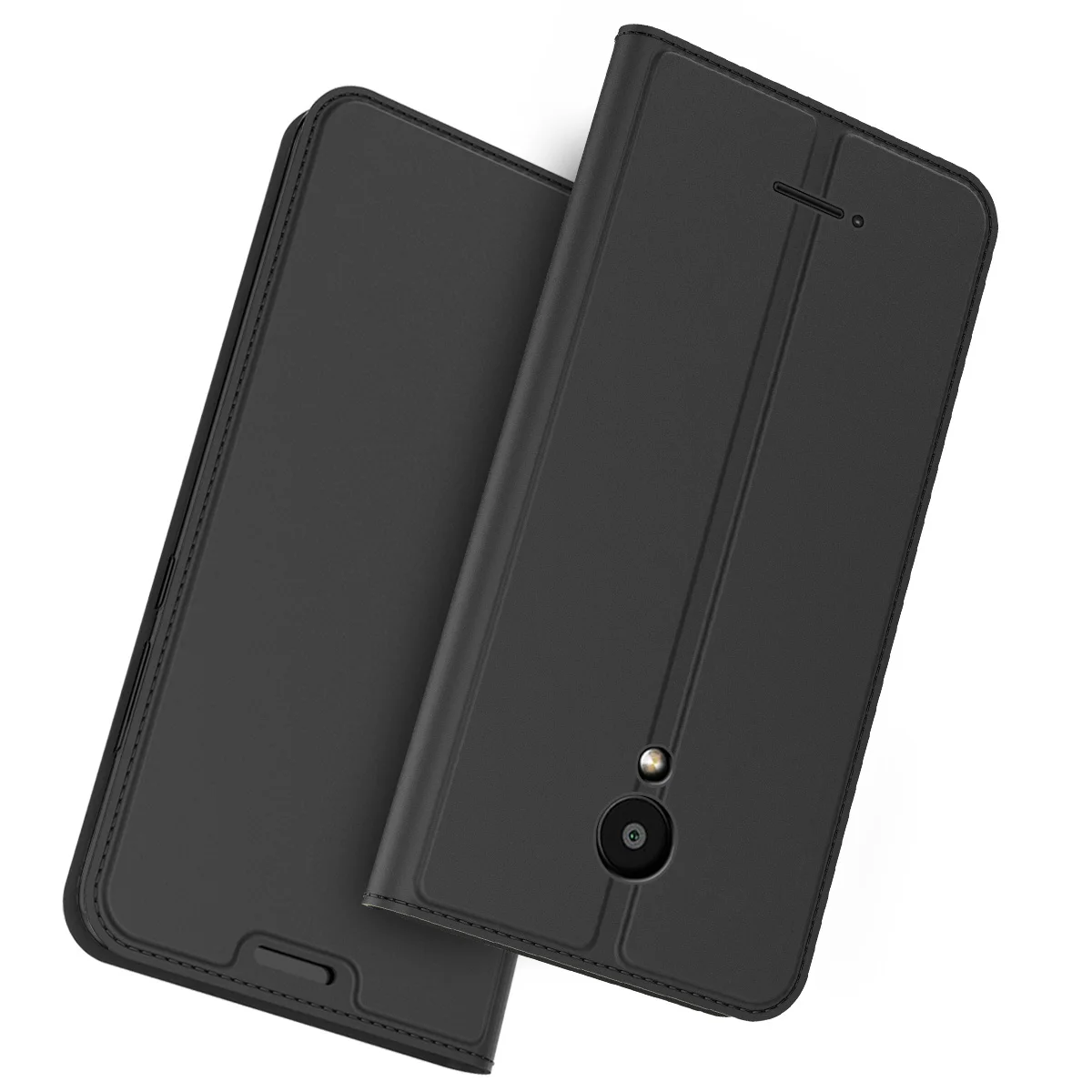 Для Meizu C9 Pro Чехол из искусственной кожи роскошный держатель для карт Магнитный
