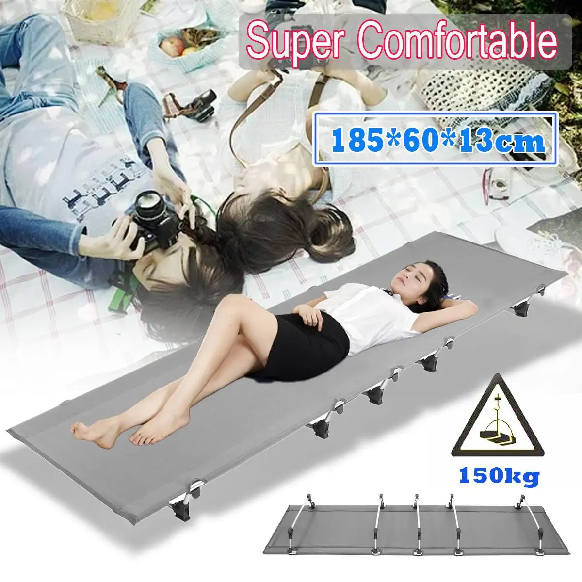 

Ultralight Camping Mat Sturdy Comfortable Portable Folding Tent Bed Cot Sleeping Outdoor Camping foldable bed Travel Sleepover