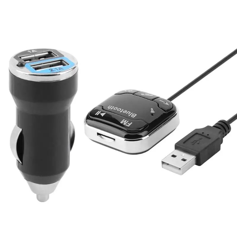 

VODOOL Car Bluetooth Kit AUX Audio Receiver FM Transmitter Bluetooth Hands-free Car Kit with Mic Car Electronics Accessories