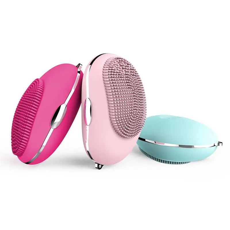 

New Silicone Cleansing Instrument Wash Instrument Waterproof Vibrating Pore Cleaner Electric Wash Brush Wash Tool