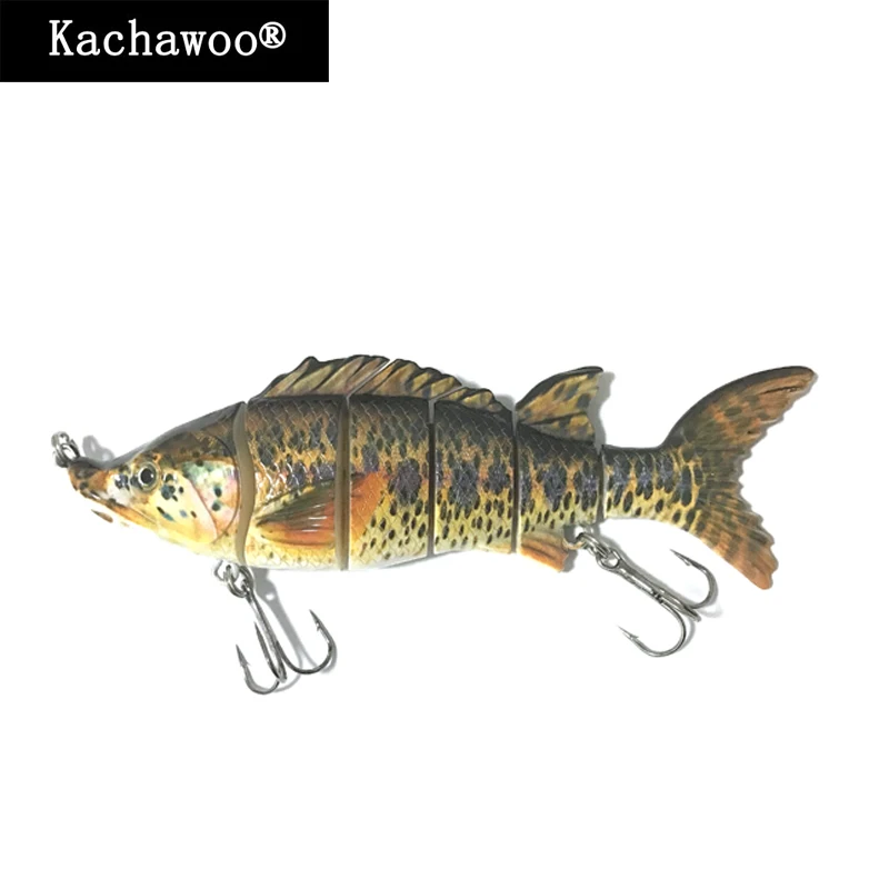 6 Section Fishing Lures Sturgeon Swimbait Inch 62g Multi Jointed Hard Bait Fish Hunter for Bass Pike Muskie Perch Killer | Спорт и