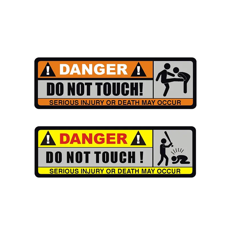 

Do Not Touch Car Sticker Warning Sign Waterproof PVC Personalized Funny Tuning Bomb for Cars Styling Creative Auto Products