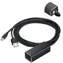 Для Chromecast Ethernet адаптер USB 2,0 к RJ45 для Google для Chromecast 2 1 Ultra Audio tv Stick Micro сетевая карта с интерфейсом USB Новинка