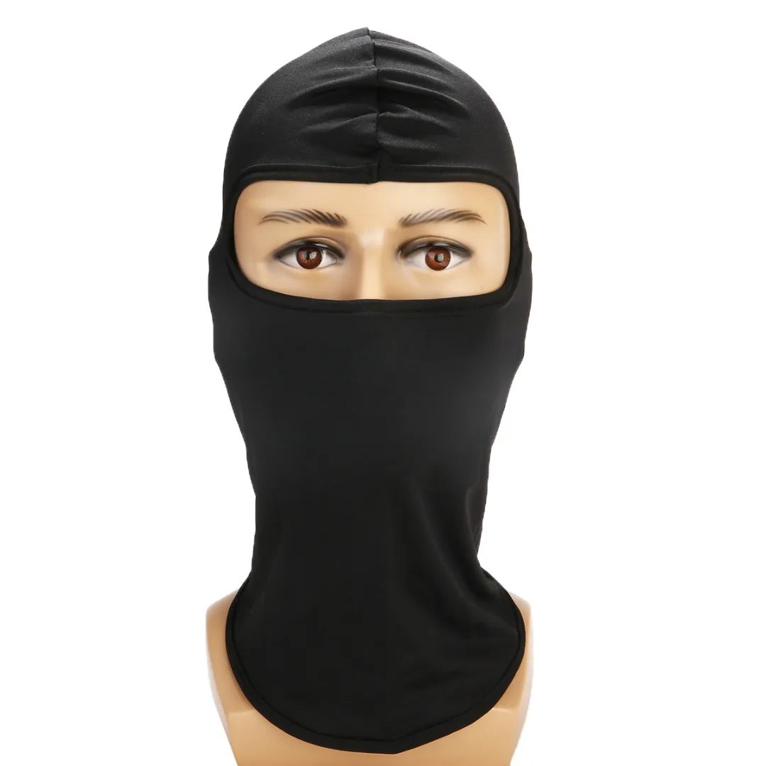 

New Black Ultra-thin Motorcycle Lycra Balaclava Ski Full Face Mask Cycling Neck Protect