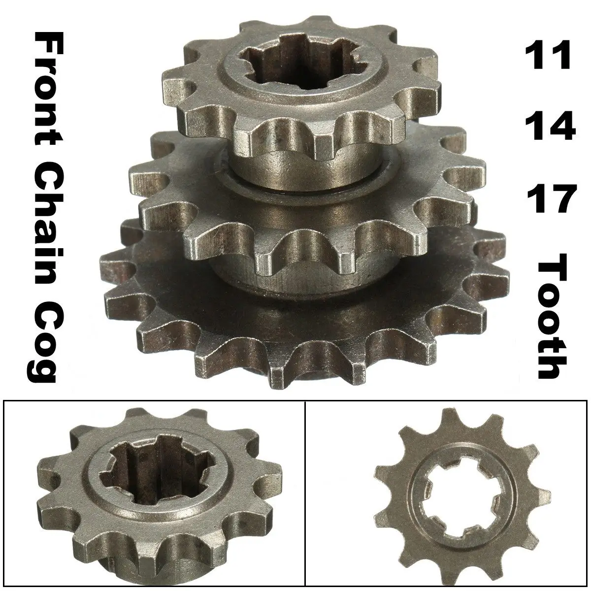 T8F 8 мм 11/14/17 зуб передний зубчатый валик звездочки Cog для 47cc 49cc мини-мото-байк