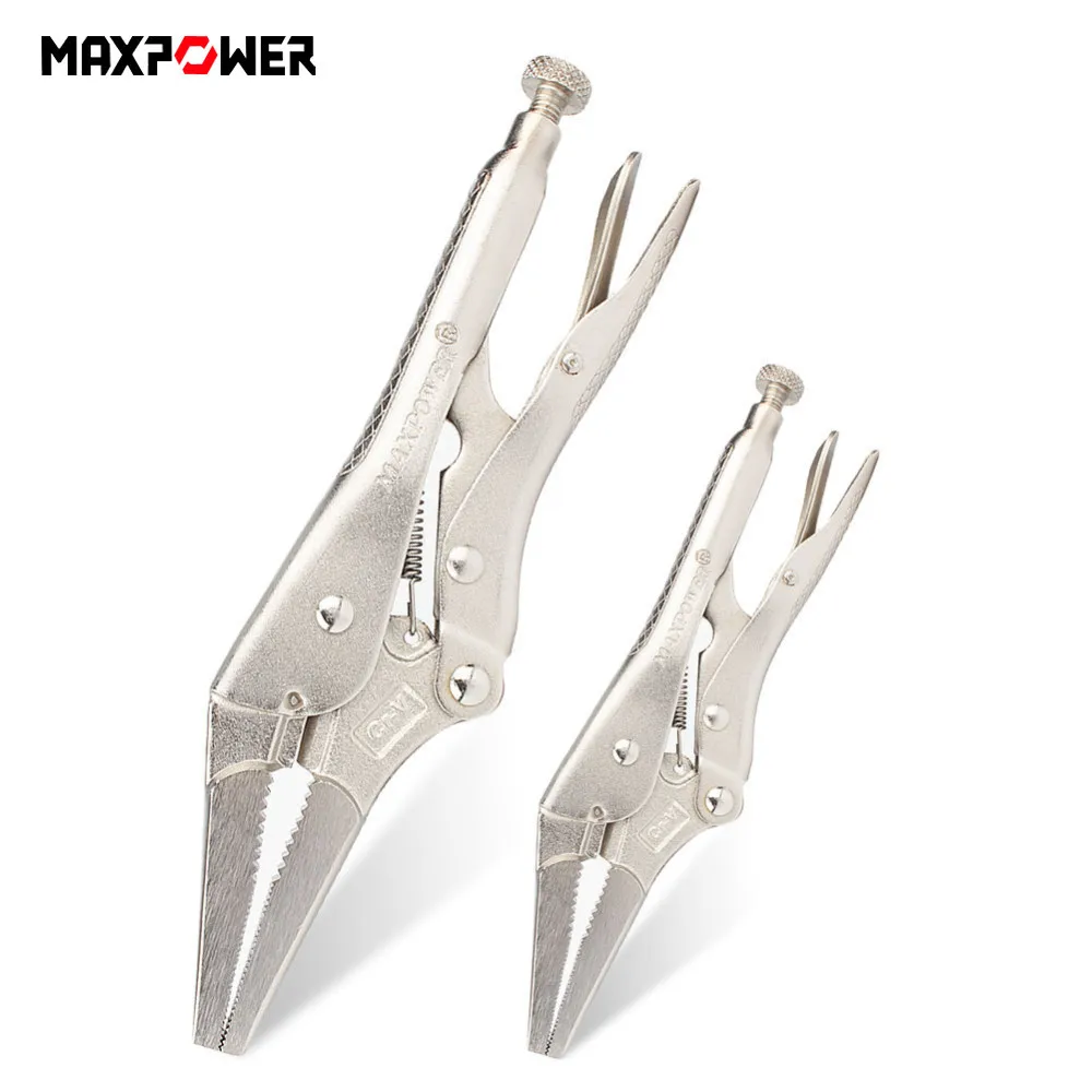 

Maxpower 6 Inches 9 Inches Long Nose Vice Grip Locking Pliers With Straight Jaw Mutifunctional Hand Tools Metal Working Tool B4