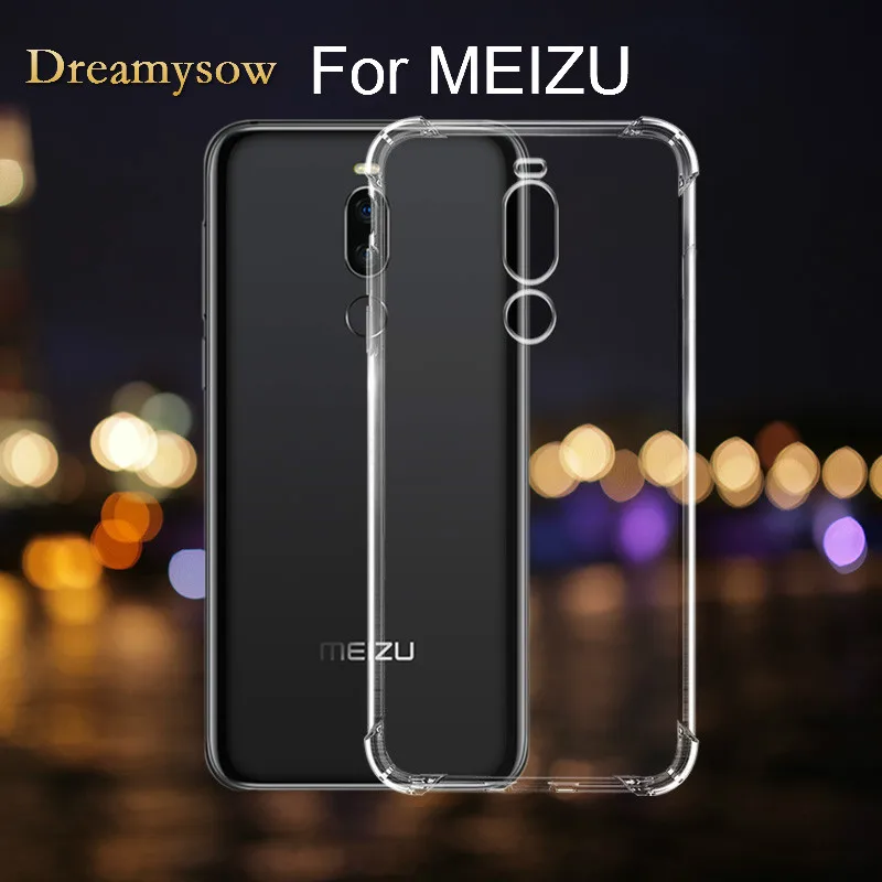

Transparent Silicone Phone Case For Meizu X8 M5C 16 plus 15 plus lite M5S 5C S6 M5 M6 NOTE E3 pro7 plus shockproof Clear covers
