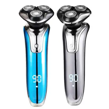 

Waterproof Multi-Functional Three-Head Floating Set Body Wash Beard Intelligent Monitoring Men's Rechargeable Electric Razor