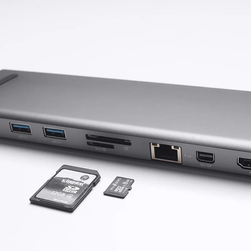 Лучшие предложения ULT BEST док станция с разъемом 10 в 1 3 USB Type C поддержка аудио 5 мм 4K x