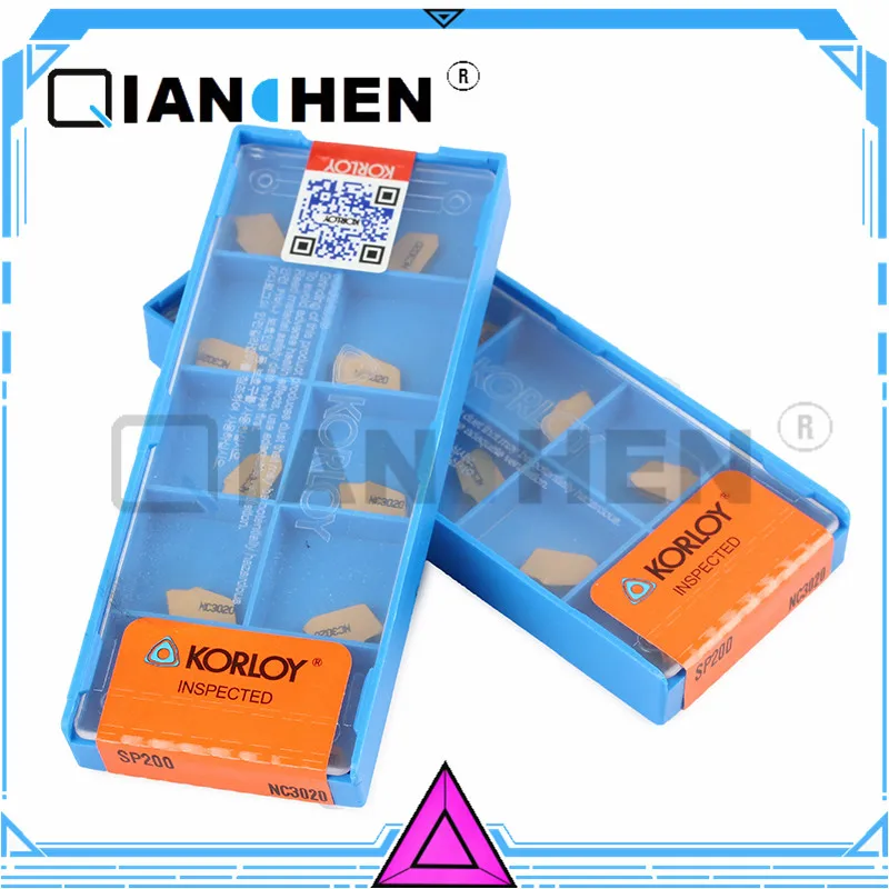 

Genuine Original Korea Korloy SP200 NC3020 (10pcs/lot) High Quality Internal turning tool Insert