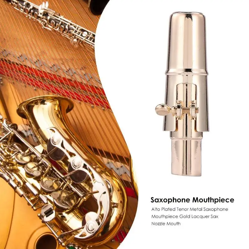 

Alto sax mouthpiece Tenor Metal Saxophone Mouthpiece Gold Lacquer Mouthpiece Nozzle Sax Dukoff Saxophone Accessories