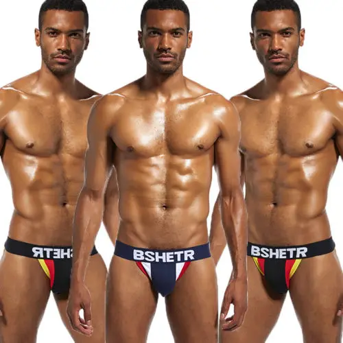 THEFOUND Men Athletic Supporter Jock Strap Sports Underwear Shorts