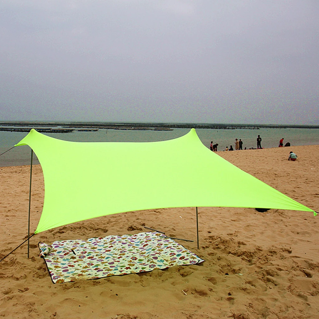 Водонепроницаемый солнцезащитный тент брезентовый тент навес Кемпинг пляж палатка крышка легкий складной