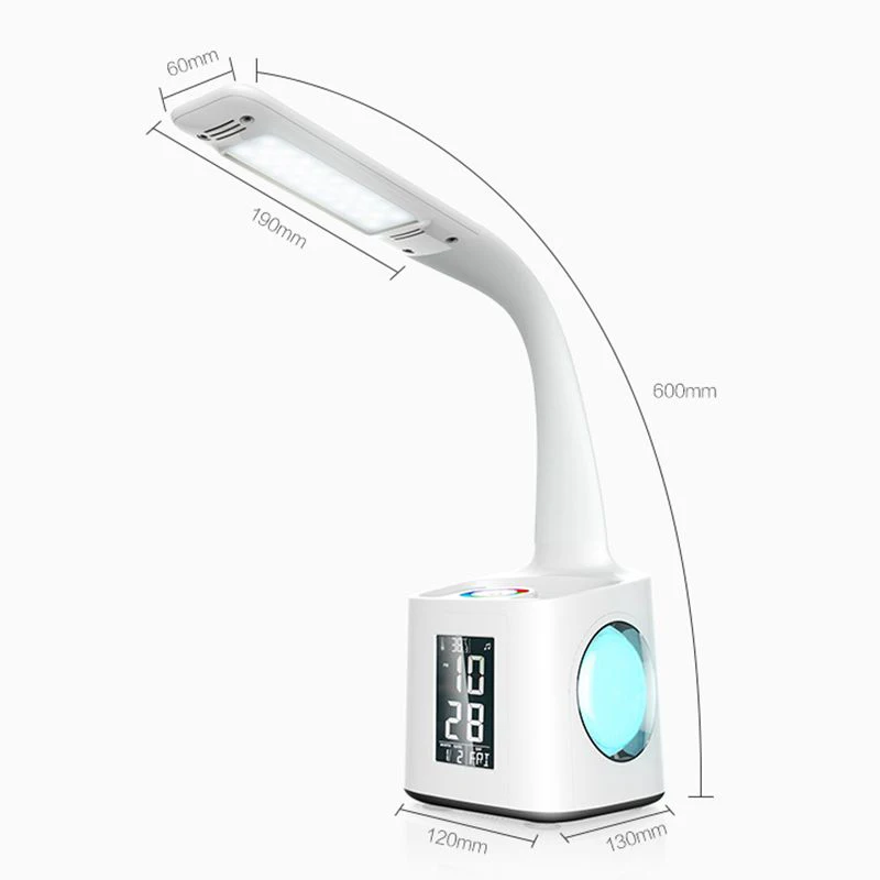  Led Eye Protect Dimmable Desk Lamp Led Foldable Reading Table Lamp Light Rgb Press Control Calendar