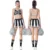 (2 шт. Pom Poms + платье + носки) S-XL Для женщин девочек старшей школы костюм чирлидерши Костюмы для Черлидинга спортивная леди маскарадный костюм - изображение