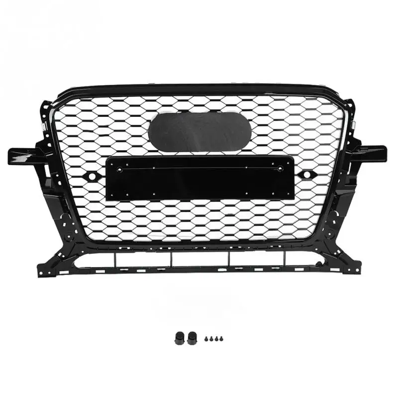 

CarFront Sport Hex Mesh Honeycomb Hood Grill Black for Audi Q5/SQ5 8R Gloss Black for RSQ5 Style 2013 2014 2015 2016 2017 NEW