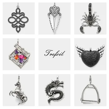 

Scorpion Spearhead Horse Dragon Pendants, Fashion Jewelry 925 Sterling Silver Punk Gift For Women Men Boy Girls Fit Necklace