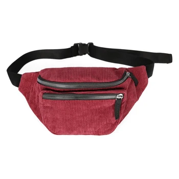 

Canvas Waist Bag Unisex Zipper Chest Bag Street Sport Casuale Fanny Pack Girl Boy Waist Belt Bags Fashion Phone Waist Pack