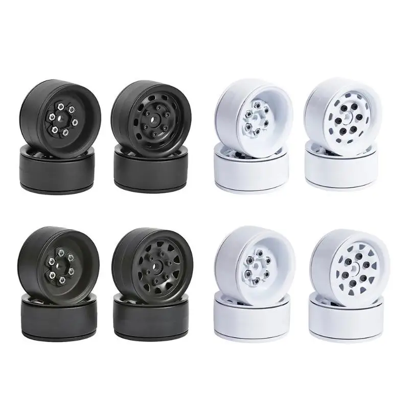 

4pcs RC Cars Alloy Wheels Rims Bead Lock Wheel Hubs for Traxxas RC Car for Hsp 1:10 Rock Crawler VehiclesModels Parts Accessorie