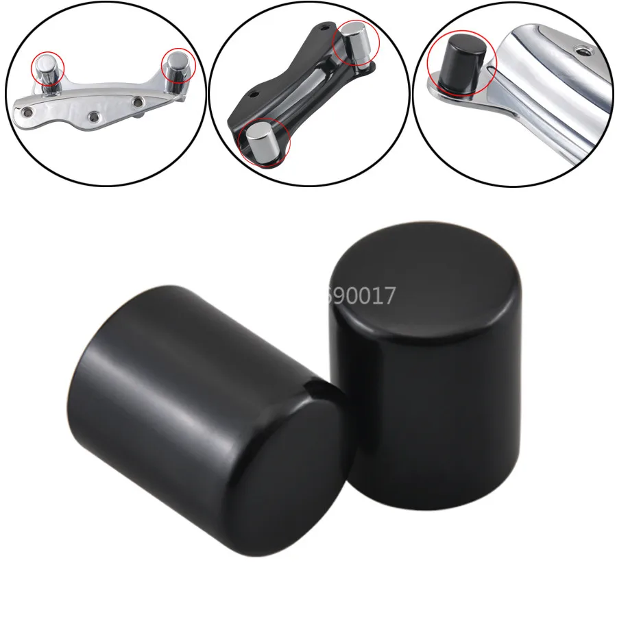 

Motorcycle Black Docking Hardware Cover Point Fits For 2009-2018 Harley Touring FLHT New