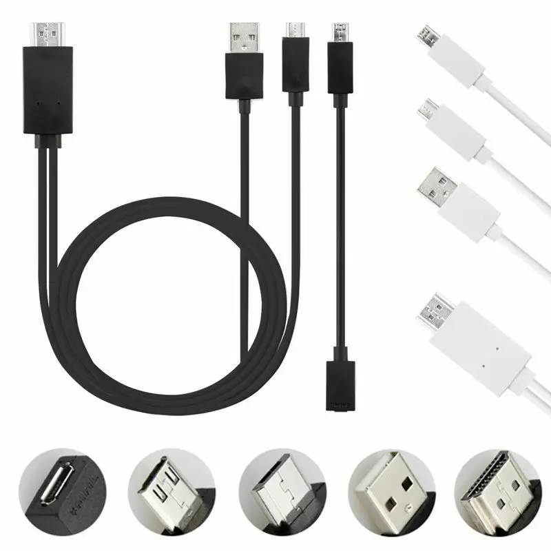 5Pin& 11Pin Micro USB MHL к HDMI 1080P HD ТВ кабель адаптер для Android samsung смартфон планшет ТВ