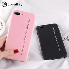 Lovebay/чехол с простым буквенным принтом для iPhone X, XR, XS, Max, 8, 7, 6, 6s Plus, 5, 5S, SE, чехол для телефона, мягкая задняя крышка из ТПУ для iPhone XS Max