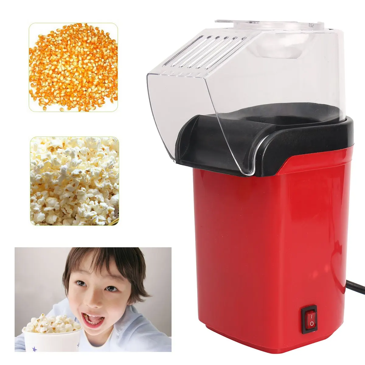 Электрический попкорн для попкорна DIY бытовой автоматический мини-аппарат для изготовления попкорна кухонная машина DIY попкорн 110 V 220 V