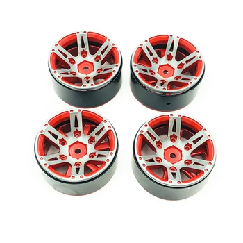 

4Pcs Rc Rock Crawler Wheel Rim 1.9 Inch Beadlock For 1/10 Axial Scx10 90046 Tamiya Cc01 D90 D110 Tf2 Traxxas Trx-4