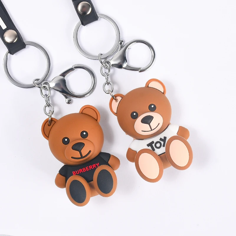 

Cartoon Doll Bear PVC Cartoon Key Chain Figure Boy Key Ring Kids Toy Pendant Keychain Key Holder Fashion Charms Trinket SL008