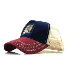 Летняя мужская бейсбольная Кепка с вышивкой в виде животных из хлопчатобумажной сетки, бейсболки, бейсболки, женские кепки в стиле хип-хоп, кепка s