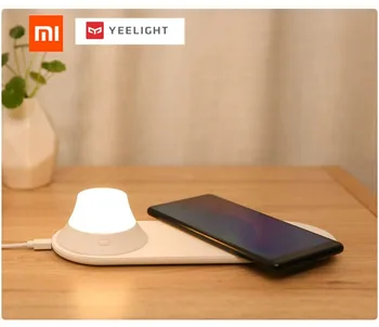 

Xiaomi Yeelight Wireless Charger With Led Night Light Magnetic Attraction Fast Charging For Iphones Samsung Huawei Xiaomi Phones