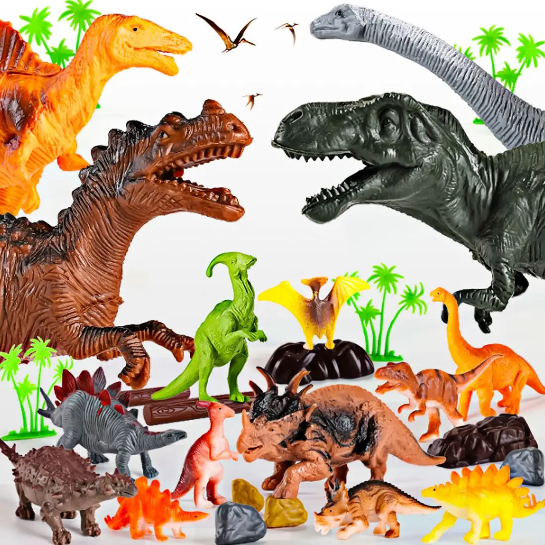 30 стилей Животные Динозавр Модель игрушки Дети Раннее Образование познание Игровой Набор Классическая коллекция для детей