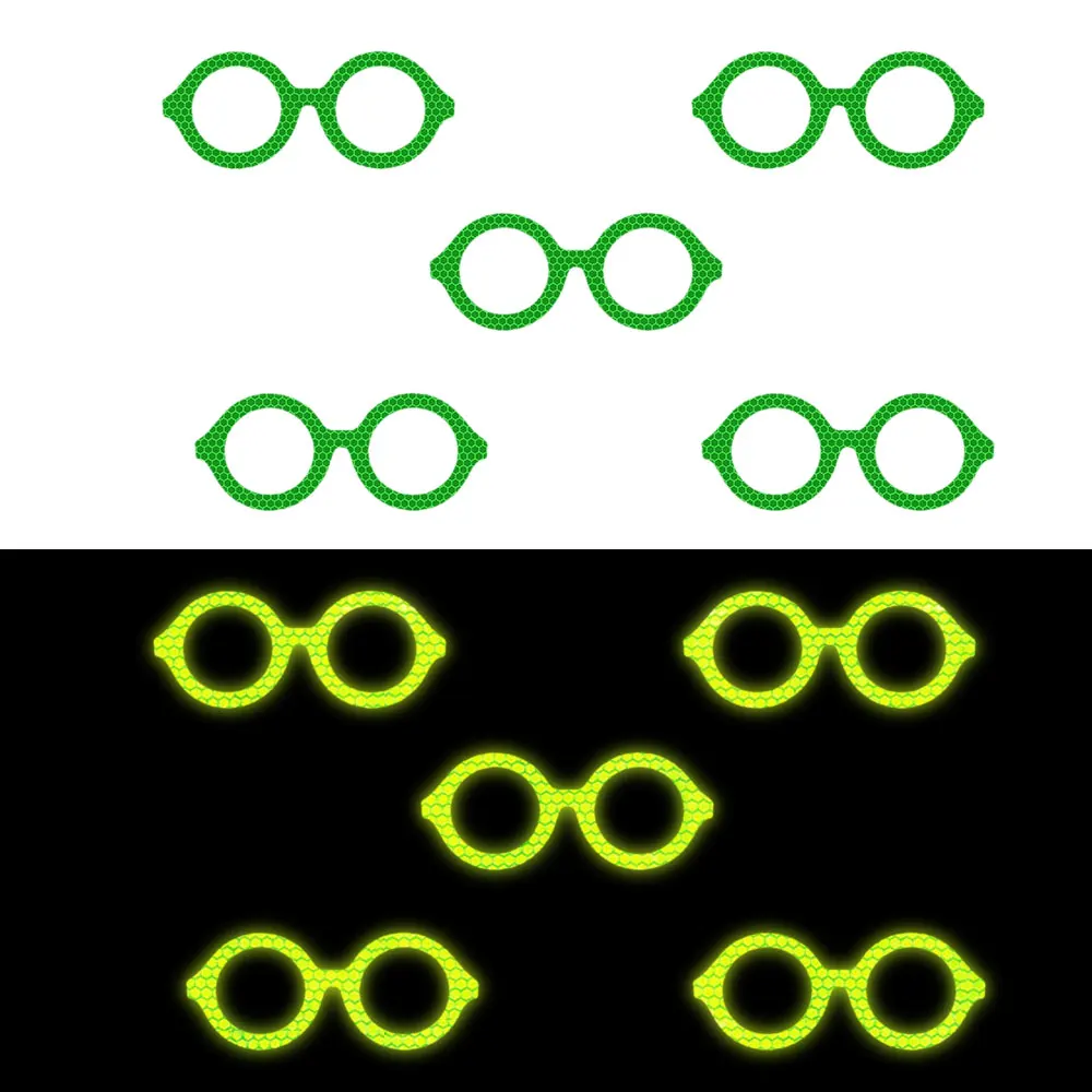 Оправы для очков отражающая наклейка Стикеры s обеспечивающие Безопасность Светоотражающие Стикеры детсой безопасности для одежды рюкзак велосипеды для автомобилей и мотоциклов