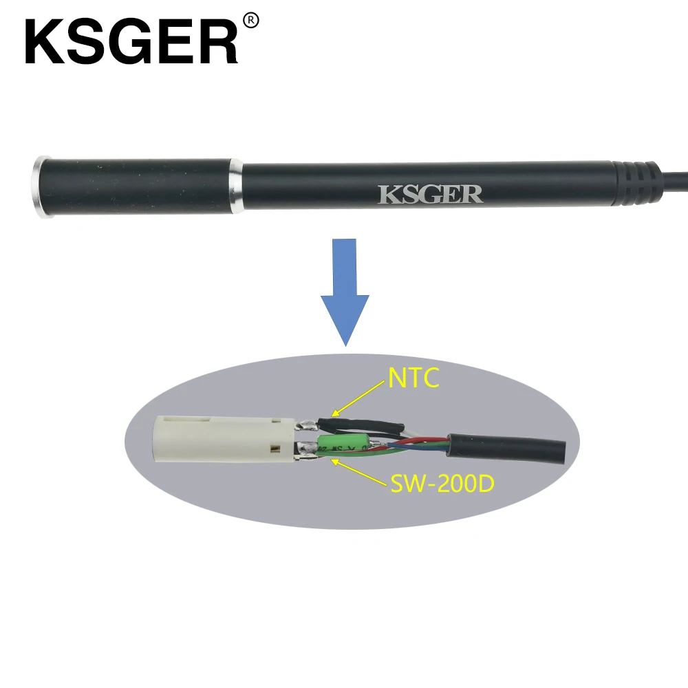 KSGER алюминиевый сплав 9501 907 Паяльник ручка для V2.1S V2.0 V3.0 Stm32 Oled T12 температура цифровой электрический контроллер