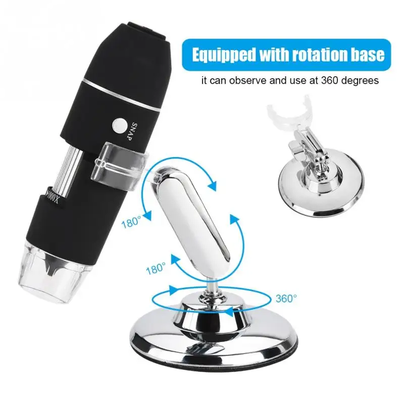 Type-CMicro 3 in 1 USB Interface HD Digital Microscope Magnification 1000X