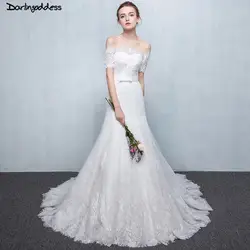 Vestido De Novia Boho пляжное свадебное платье кружевное с коротким рукавом Свадебные платья большие размеры белые свадебные платья 2018 Robe De Mariage