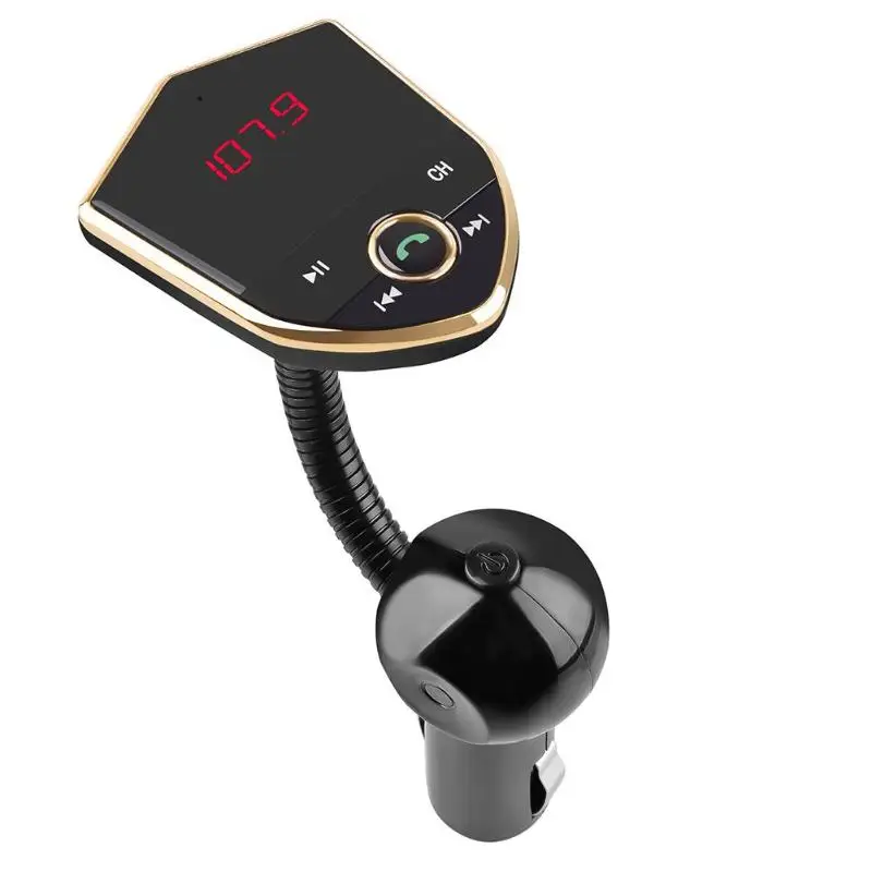 Автомобильный набор беспроводной связи по стандарту Bluetooth FM передатчик модулятор MP3 музыкальный плеер Dual USB 3.1A для автомобиля с двумя портами Авто Батарея детектор напряжения