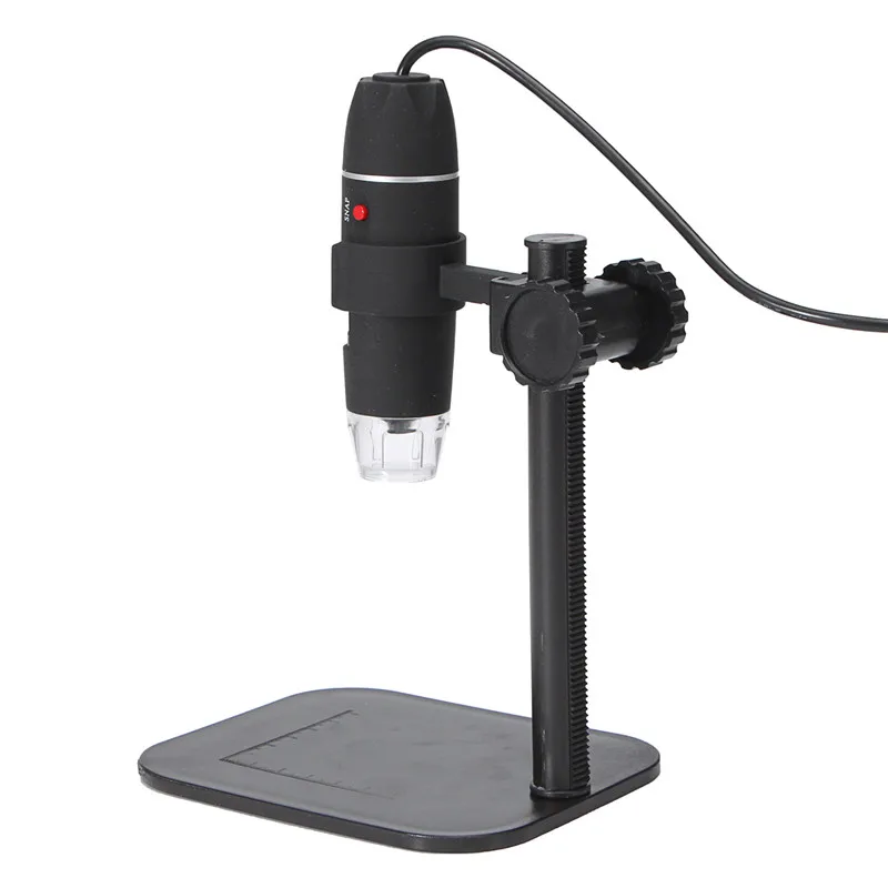 

5MP 8 LED USB Digital Camera Electron Microscope 1X-500X Protable Led Electronic Magnifier Endoscope Lift Stand Black Color