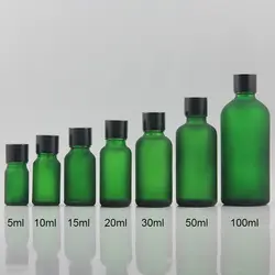 Масло капельница косметический стекло стеклянная бутылочка для эфирных масел мл необычные зеленые матовые бутылка 100 оптовая продажа